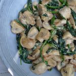 Creamy Mushroom and Spinach Ragout